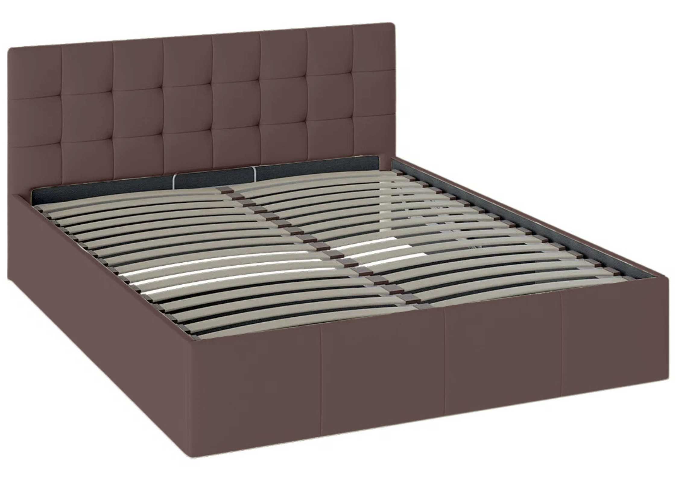 Brązowe łóżko 180x200cm